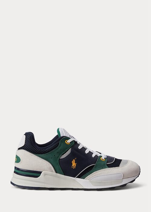 Marinblå/guld Ralph Lauren Trackster 200 Sneakers för män Marinblå/guld Ralph Lauren Trackster 200 Sneakers för män
