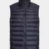 Marinblå Herr Ralph Lauren The Packable Gilet Väst