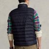 Marinblå Herr Ralph Lauren The Packable Gilet Väst