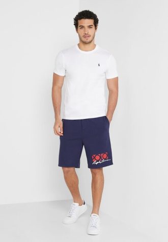 Marinblå herrshorts från Ralph Lauren Signature Logotyp