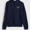 Marinblå luvtröja med Ralph Lauren logotyp för män Marinblå luvtröja med Ralph Lauren logotyp för män