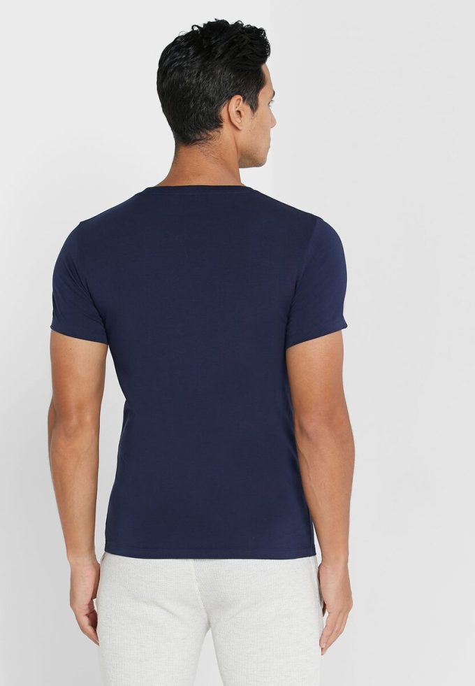 Marinblå mäns Ralph Lauren 2-pack T-shirts med rund hals Marinblå mäns Ralph Lauren 2-pack T-shirts med rund hals
