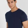 Marinblå mäns Ralph Lauren 2-pack T-shirts med rund hals Marinblå mäns Ralph Lauren 2-pack T-shirts med rund hals