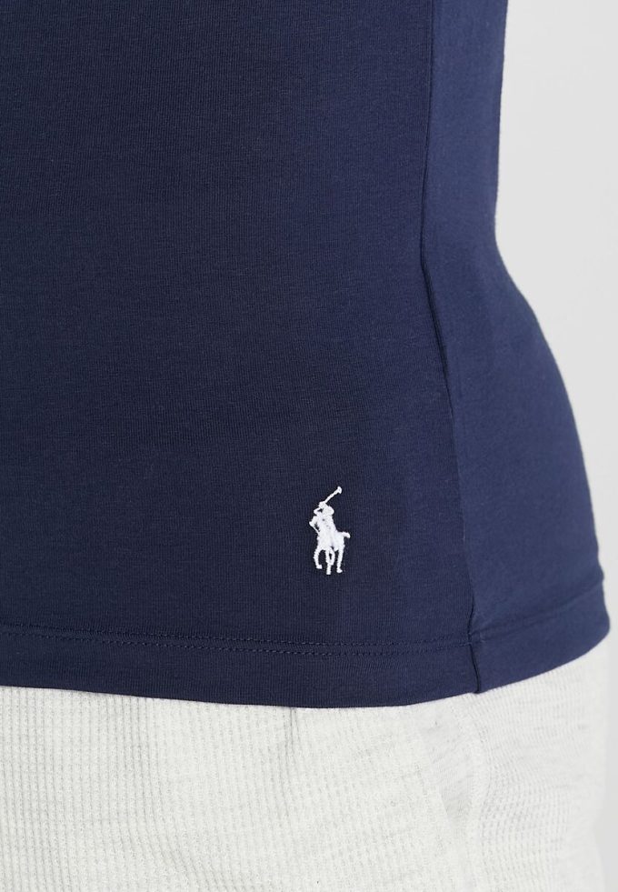 Marinblå mäns Ralph Lauren 2-pack T-shirts med rund hals Marinblå mäns Ralph Lauren 2-pack T-shirts med rund hals