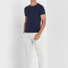 Marinblå mäns Ralph Lauren 2-pack T-shirts med rund hals Marinblå mäns Ralph Lauren 2-pack T-shirts med rund hals