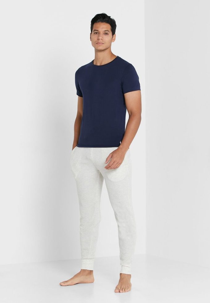 Marinblå mäns Ralph Lauren 2-pack T-shirts med rund hals Marinblå mäns Ralph Lauren 2-pack T-shirts med rund hals