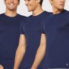 Marinblå mäns Ralph Lauren 3-pack diverse T-shirts med rund hals