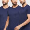 Marinblå mäns Ralph Lauren 3-pack diverse T-shirts med rund hals Marinblå mäns Ralph Lauren 3-pack diverse T-shirts med rund hals