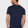 Marinblå mäns Ralph Lauren Essential T-shirts med rund hals