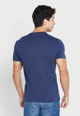 Marinblå mäns Ralph Lauren Essential T-shirts med rund hals