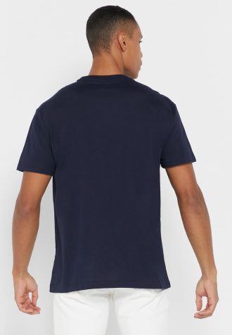 Marinblå mäns Ralph Lauren Essential T-shirts med rund hals