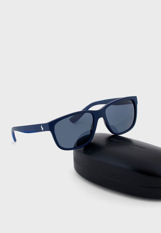 Marinblå Ralph Lauren 0Ph4142 Aviator solglasögon för män Marinblå Ralph Lauren 0Ph4142 Aviator solglasögon för män