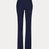 Marinblå Ralph Lauren Alandra Stretch-ullbyxor för kvinnor Marinblå Ralph Lauren Alandra Stretch-ullbyxor för kvinnor