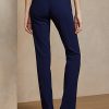 Marinblå Ralph Lauren Alandra Stretch-ullbyxor för kvinnor Marinblå Ralph Lauren Alandra Stretch-ullbyxor för kvinnor