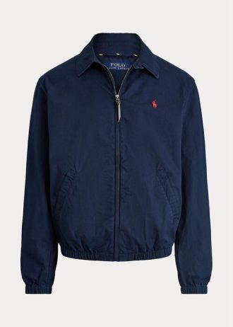 Marinblå Ralph Lauren Bayport Poplinjackor för män