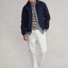 Marinblå Ralph Lauren Bayport Poplinjackor för män Marinblå Ralph Lauren Bayport Poplinjackor för män