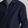 Marinblå Ralph Lauren Bayport Poplinjackor för män Marinblå Ralph Lauren Bayport Poplinjackor för män