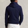 Marinblå Ralph Lauren Big Polo Crest Fleece Hoodie för män Marinblå Ralph Lauren Big Polo Crest Fleece Hoodie för män