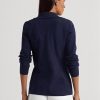 Marinblå Ralph Lauren Blazers i bomullsblandning för kvinnor