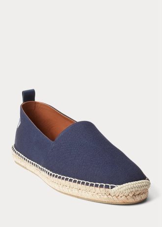 Marinblå Ralph Lauren Bowsworth Monogram Canvas Espadrille för män