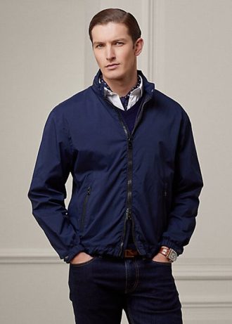Marinblå Ralph Lauren Bryce huvjackor för män