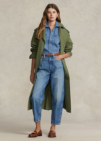 Marinblå Ralph Lauren Cambree-tröja för damer