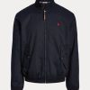 Marinblå Ralph Lauren Cotton Twill-jackor för män Marinblå Ralph Lauren Cotton Twill-jackor för män