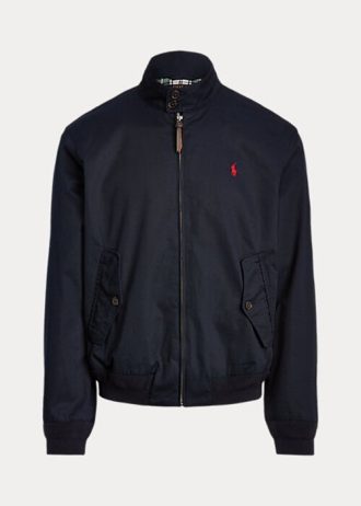 Marinblå Ralph Lauren Cotton Twill-jackor för män
