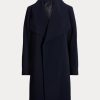 Marinblå Ralph Lauren Crepe-omslagsrockar för kvinnor Marinblå Ralph Lauren Crepe-omslagsrockar för kvinnor
