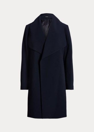 Marinblå Ralph Lauren Crepe-omslagsrockar för kvinnor