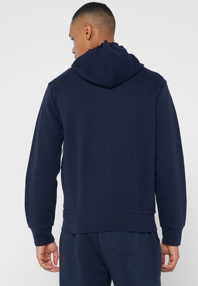 Marinblå Ralph Lauren Essential-huvtröja för män Marinblå Ralph Lauren Essential-huvtröja för män