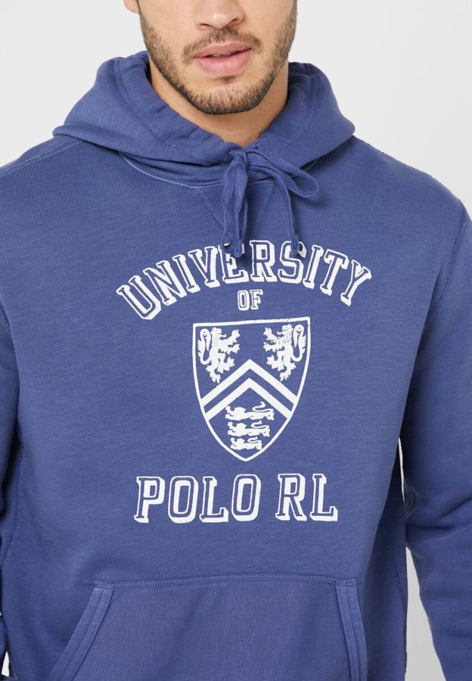 Marinblå Ralph Lauren Essential-huvtröja för män Marinblå Ralph Lauren Essential-huvtröja för män