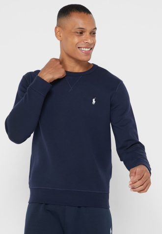 Marinblå Ralph Lauren Essential tröja för män