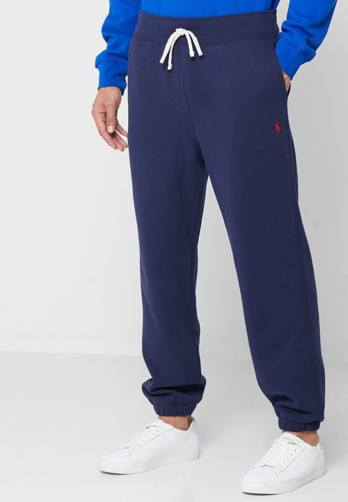 Marinblå Ralph Lauren Essential träningsbyxor för män Marinblå Ralph Lauren Essential träningsbyxor för män
