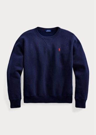 Marinblå Ralph Lauren fleece sweatshirts för kvinnor Marinblå Ralph Lauren fleece sweatshirts för kvinnor