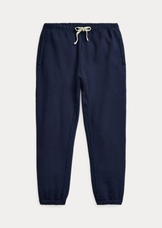 Marinblå Ralph Lauren fleeceträningsbyxor för kvinnor