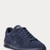 Marinblå Ralph Lauren Heritage Court II Sneakers i mocka Marinblå Ralph Lauren Heritage Court II Sneakers i mocka