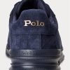 Marinblå Ralph Lauren Heritage Court II Sneakers i mocka Marinblå Ralph Lauren Heritage Court II Sneakers i mocka