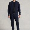 Marinblå Ralph Lauren Hybrid Bomberjackor för män Marinblå Ralph Lauren Hybrid Bomberjackor för män