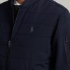 Marinblå Ralph Lauren Hybrid Bomberjackor för män Marinblå Ralph Lauren Hybrid Bomberjackor för män