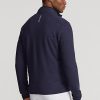 Marinblå Ralph Lauren Hybrid Mockneck-jackor för män Marinblå Ralph Lauren Hybrid Mockneck-jackor för män