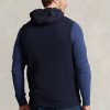 Marinblå Ralph Lauren Hybrid-väst med huva för män Marinblå Ralph Lauren Hybrid-väst med huva för män
