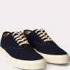 Marinblå Ralph Lauren Indigo Canvas Sneakers för kvinnor Marinblå Ralph Lauren Indigo Canvas Sneakers för kvinnor