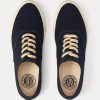 Marinblå Ralph Lauren Indigo Canvas Sneakers för kvinnor Marinblå Ralph Lauren Indigo Canvas Sneakers för kvinnor