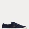 Marinblå Ralph Lauren Janson II Canvas Sneakers för kvinnor Marinblå Ralph Lauren Janson II Canvas Sneakers för kvinnor