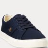 Marinblå Ralph Lauren Janson II Canvas Sneakers för kvinnor Marinblå Ralph Lauren Janson II Canvas Sneakers för kvinnor