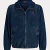 Marinblå Ralph Lauren jeansjackor med huv Marinblå Ralph Lauren jeansjackor med huv