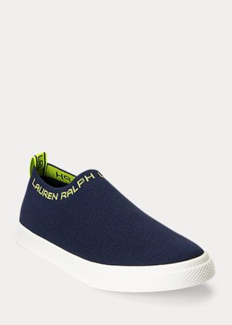 Marinblå Ralph Lauren Jordyn Slip-On Sneakers för kvinnor