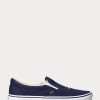 Marinblå Ralph Lauren Keaton Polo Bear Slip-On Sneakers för män Marinblå Ralph Lauren Keaton Polo Bear Slip-On Sneakers för män