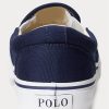 Marinblå Ralph Lauren Keaton Polo Bear Slip-On Sneakers för män Marinblå Ralph Lauren Keaton Polo Bear Slip-On Sneakers för män